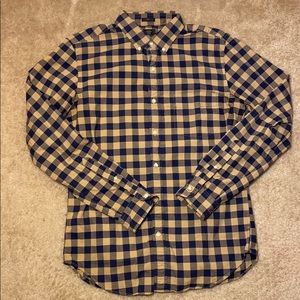 J.CREW OXFORD plaid button down!